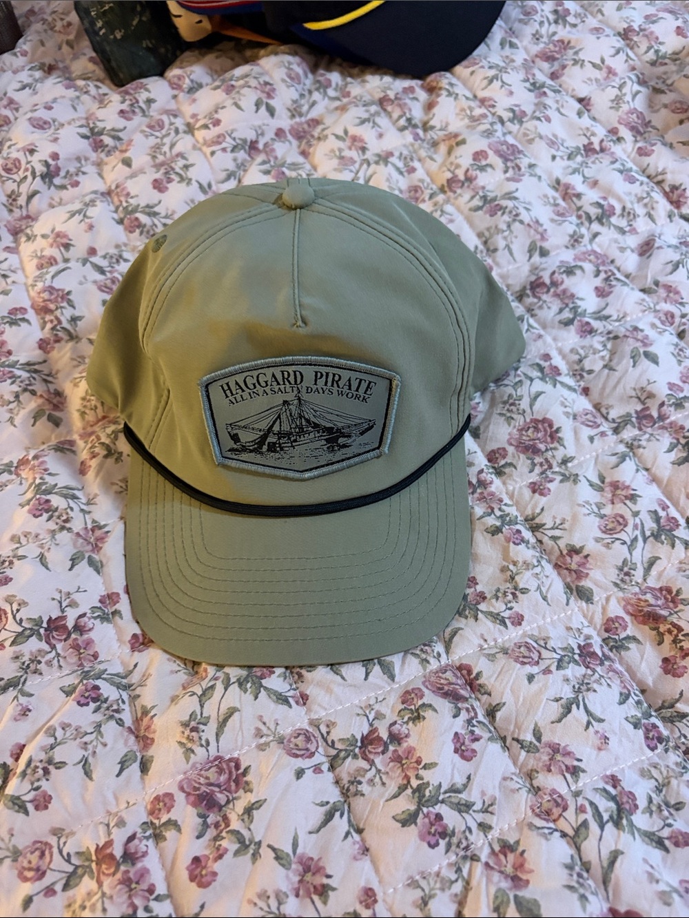 Haggard Pirate Olive Rope-Trim Cap